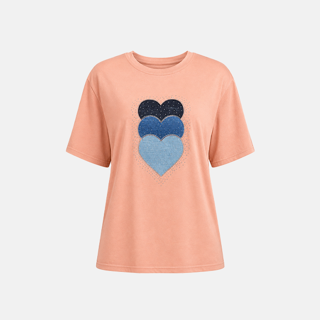 Peach Short Sleeve T Shirt