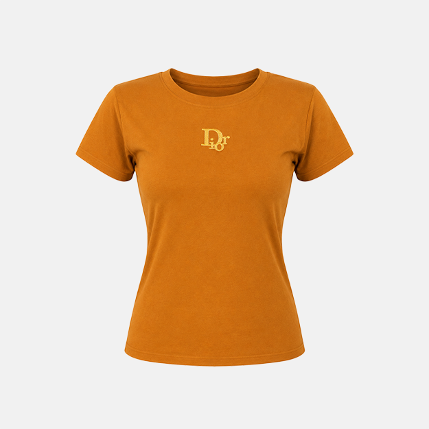 Mustard Orange Classic Crew Neck
